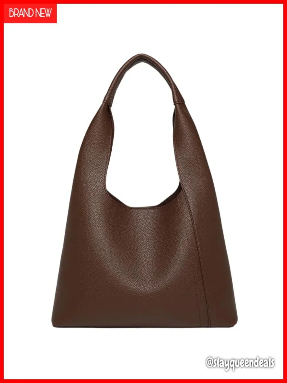 Vegan Leather Hobo Tote Shoulder Bag Large Capacity Work Travel